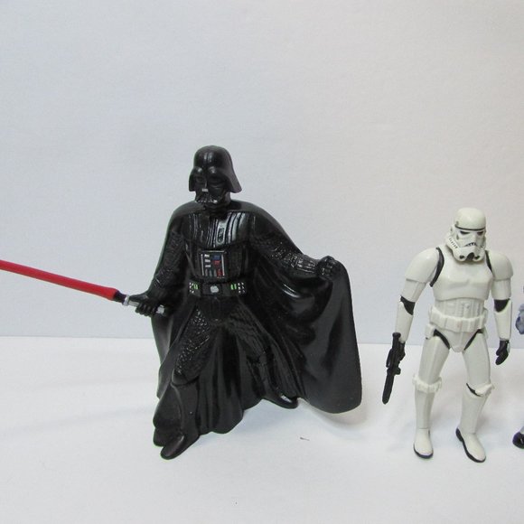 lot Star Wars figures Vader Fett Greivous Jar Jar Yoda C3 R2 Wicket Chewy droids - Picture 6 of 12